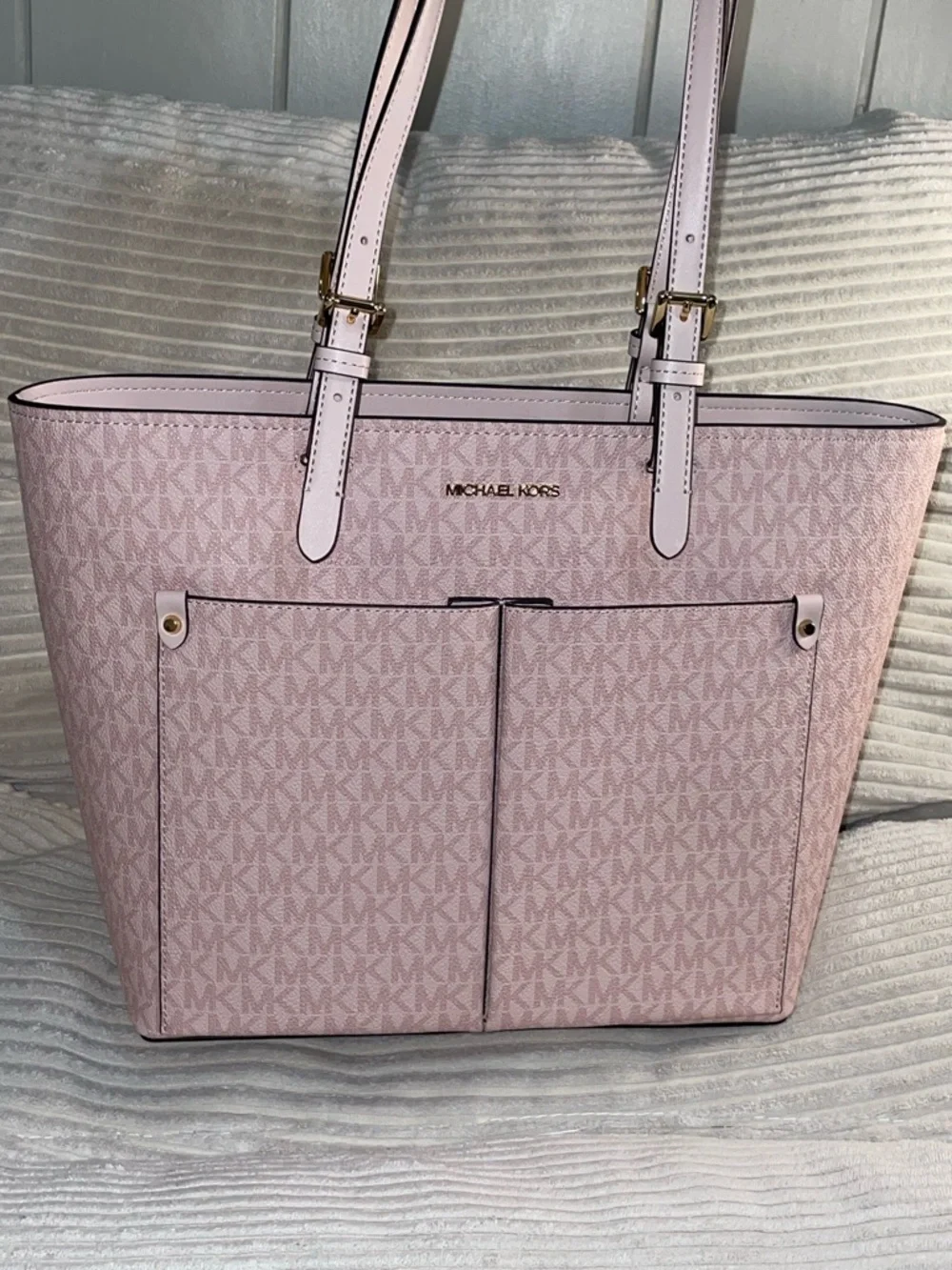 Michael Kors Blush Pink Signature Jet Set Tote 💖 - Picture 5 of 13